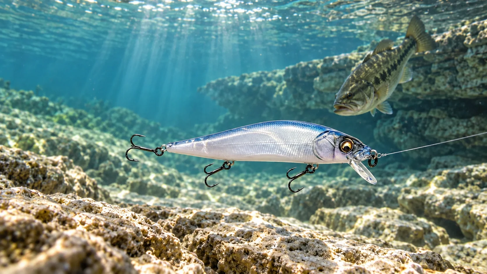 Megabass Vision Oneten · Agua clara